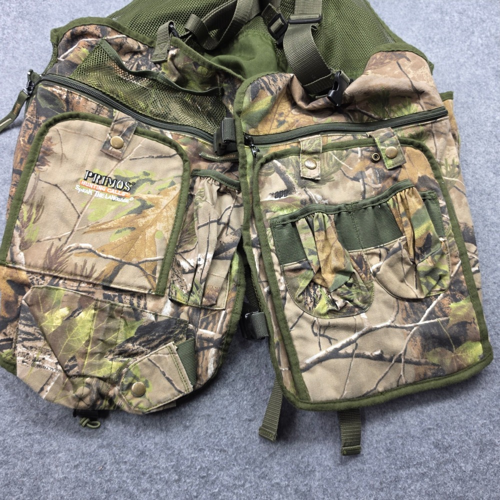 Primos Hunting Calls Turkey Vest Realtree APG Camo Mens XL/2X Mesh Back Pockets